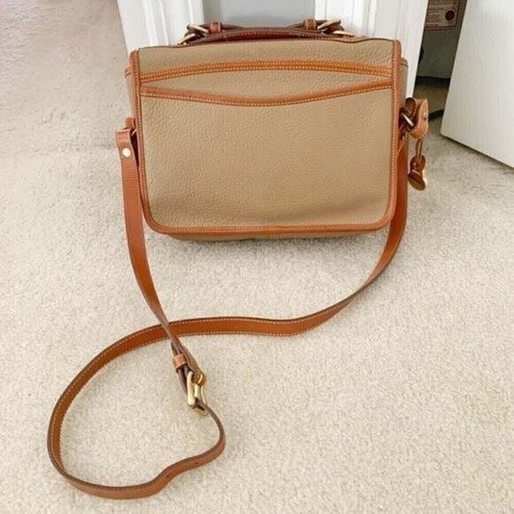 Dooney & Bourke Vintage Made in USA Leather Top Handle Carrier Shoulder Purse - Picture 3 of 16